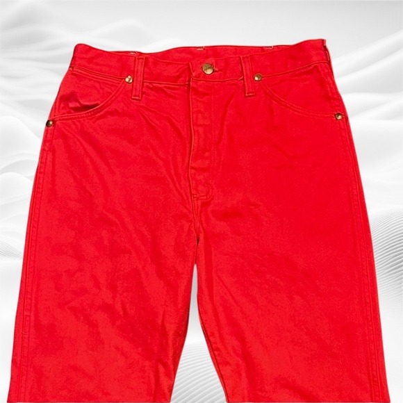 Wrangler Women's High Rise Jeans - Bold Red - Picture 4 of 7